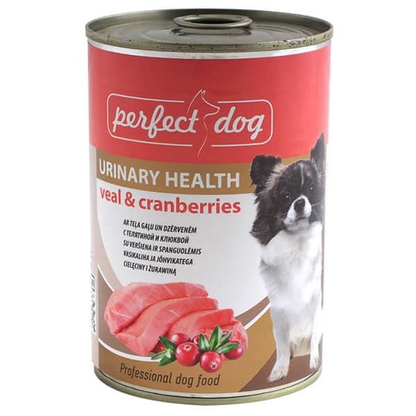 Perfect Dog Urinary Veal konservi suņiem ar teļa gaļu un dzērvenēm 400 g